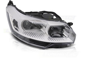 Koplamp links geschikt voor CITROEN C5 2008-2010 sedan/liftback - TYC - chroom