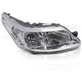 Koplamp rechts geschikt voor CITROEN C4 2004-2008 hatchback/coupe - TYC - chroom
