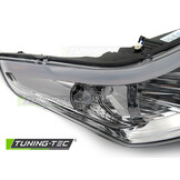 Koplamp rechts geschikt voor CITROEN C4 2004-2008 hatchback/coupe - TYC - chroom