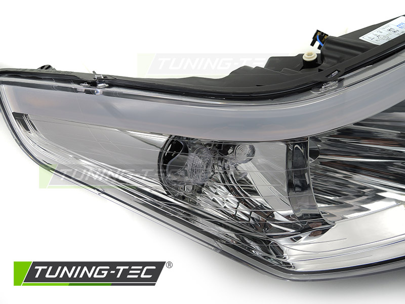 Koplamp rechts geschikt voor CITROEN C4 2004-2008 hatchback/coupe - TYC - chroom