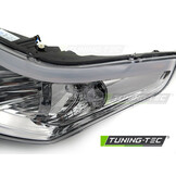 Koplamp links geschikt voor CITROEN C4 2004-2008 hatchback/coupe - TYC - chroom