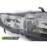Koplamp rechts - voor Honda Civic VIII 2006-2008 hatchback - TYC - chroom