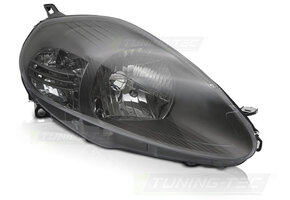 Koplamp rechts - voor Fiat Grande Punto 2005-2008 - TYC - grijs