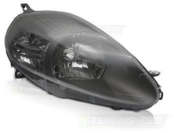 Koplamp rechts - voor Fiat Grande Punto 2005-2008 - TYC - grijs