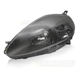 Koplamp links geschikt voor Fiat Grande Punto 2005-2008 - TYC - grijs