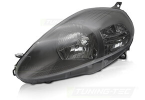 Koplamp links - voor Fiat Grande Punto 2005-2008 - TYC - grijs
