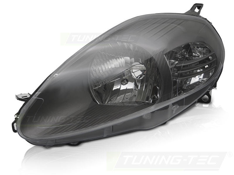 Koplamp links - voor Fiat Grande Punto 2005-2008 - TYC - grijs