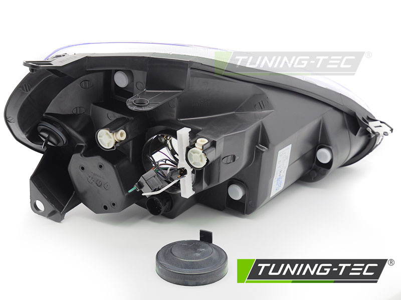 Koplamp links - voor Fiat Grande Punto 2005-2008 - TYC - grijs