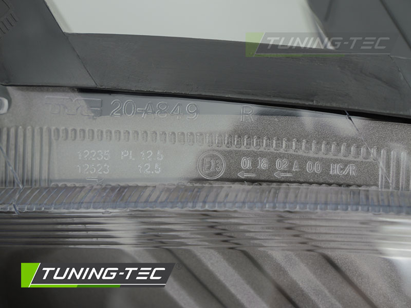 Koplamp links - voor Fiat Grande Punto 2005-2008 - TYC - grijs