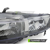 Koplamp links - geschikt voor Honda Civic VIII 2006-2008 hatchback - TYC - chroom