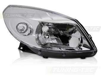 Koplamp rechts - voor Dacia Sandero 2008-2012 - TYC - chroom