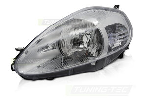 Koplamp links - voor Fiat Grande Punto 2005-2008 - TYC - chroom