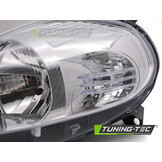 Koplamp links geschikt voor Fiat Grande Punto 2005-2008 - TYC - chroom