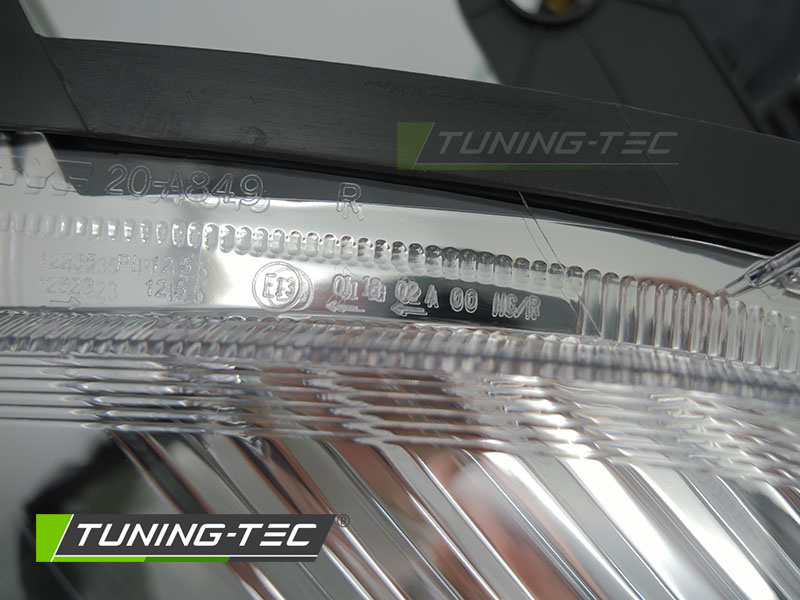 Koplamp rechts - voor Fiat Grande Punto 2005-2008 - chroom