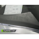 Koplamp rechts geschikt voor VW Polo 9N3 2005-2009 hatchback/sedan/variant - TYC - zwart