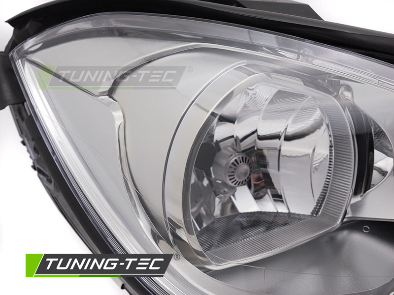 Koplamp rechts - voor Mercedes W204 2011-2014 sedan/kombi - TYC - chroom