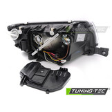 Koplamp links - geschikt voor Skoda Fabia 2000-2007 - TYC - zwart