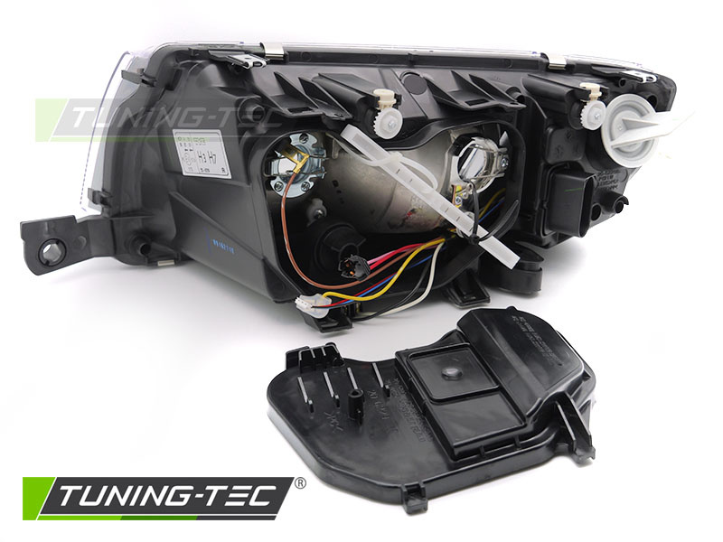 Koplamp rechts - voor Skoda Fabia 2000-2007 - TYC - zwart