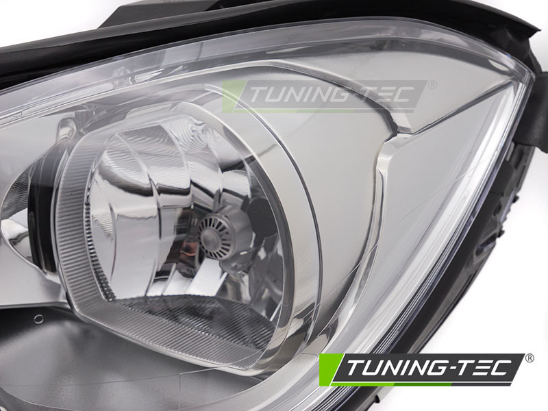 Koplamp links - voor Mercedes W204 2011-2014 sedan/kombi - TYC - chroom