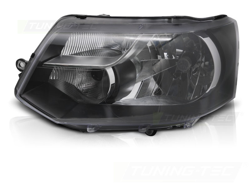 Koplamp links - voor VW T5 2010-2015 - TYC - zwart