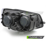 Koplamp links geschikt voor VW T5 2010-2015 - TYC - zwart