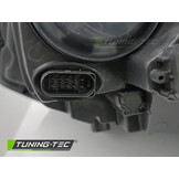 Koplamp links geschikt voor VW T5 2010-2015 - TYC - zwart