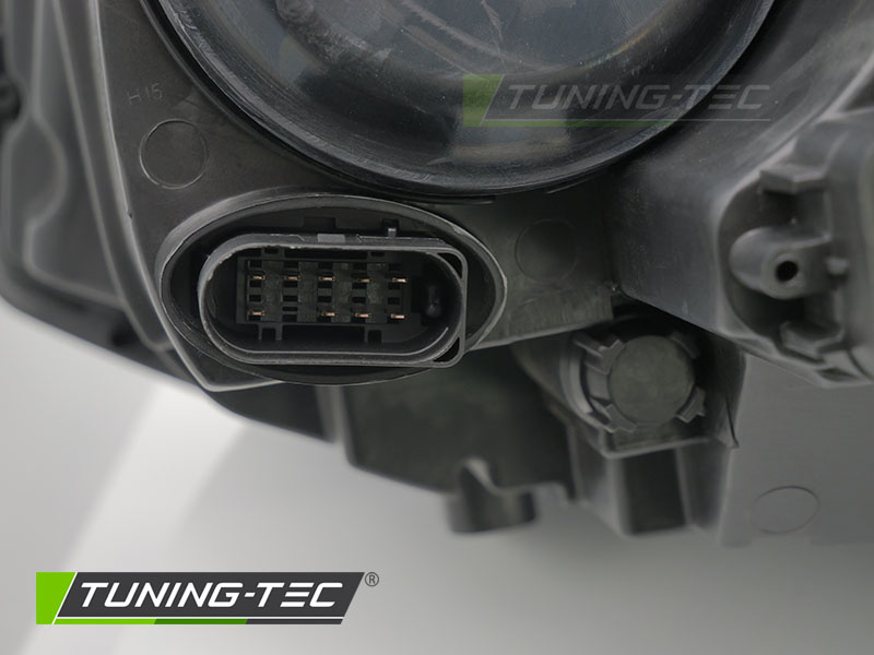 Koplamp links - voor VW T5 2010-2015 - TYC - zwart