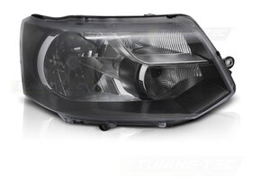 Koplamp rechts - voor VW T5 2010-2015 - TYC - zwart
