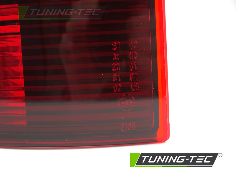 Achterlicht rechts - voor VW T5 2003-2009 klep - rood smoke