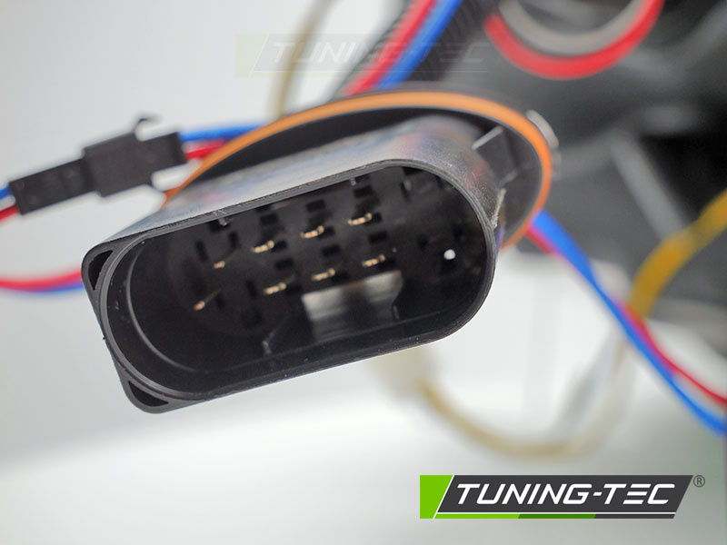 Koplampen - voor Mercedes W205 2014-2018 - TUBE LED - zwart