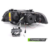 Koplampen Xenon - geschikt voor BMW E39 LCI 2000-2003 sedan/touring - angel eyes - zwart