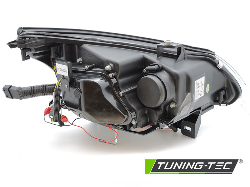 Koplampen Xenon D2S geschikt voor BMW E60/E61 2003-2004 - LED CCFL angel eyes - zwart