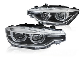 Koplampen geschikt voor BMW F30/F31 10/2011-05/2015 - LED halo - helder