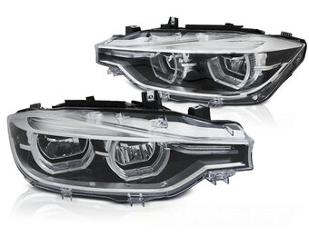Koplampen - BMW F30/F31 10/2011-05/2015 - LED halo - helder