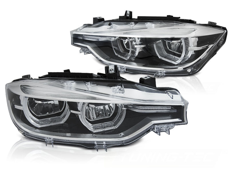 Koplampen - BMW F30/F31 10/2011-05/2015 - LED halo - helder