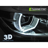 Koplampen geschikt voor BMW F30/F31 10/2011-05/2015 - LED halo - helder