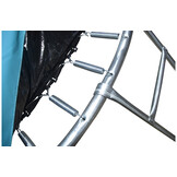 Trampoline - 244 cm - met ladder & veiligheidsnet - blauw