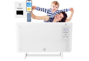 Elektrische wandkachel - 2000W - Wit