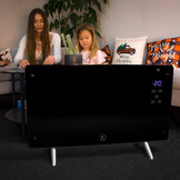 Glaspaneelverwarming - 2000W - zwart - eco