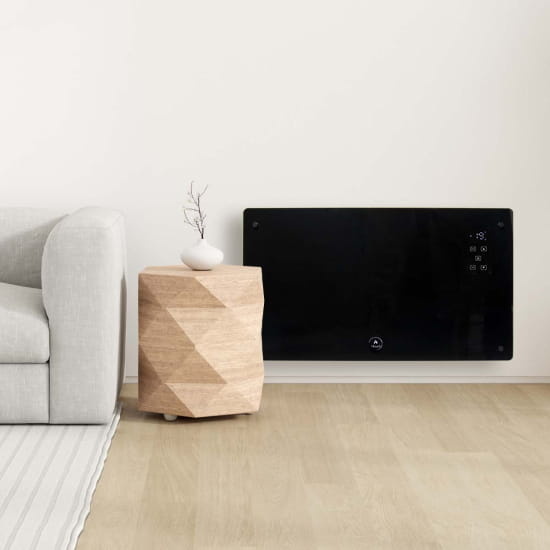 Glaspaneelverwarming - 2000W - zwart - eco