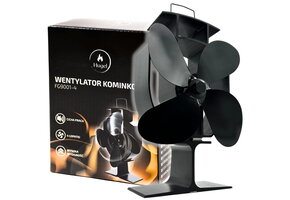 Houtkachelventilator - 4 bladen - Aangedreven door warmte