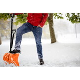 Opvouwbare sneeuwschep oranje