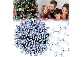 Led-kerstverlichting koud wit - 1000 LED's - 68 meter - flits 80/20