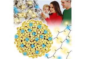 Led kerstverlichting warm en koud wit - 1000 LED's - 68 meter