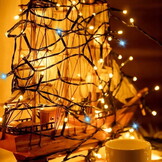 Led kerstverlichting warm en koud wit - 1000 LED's - 68 meter