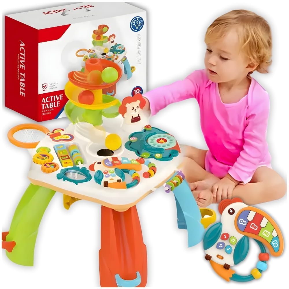 Activiteitentafel baby - Interactief - Sensorisch - Educatief - 40 x 44 x 51 cm