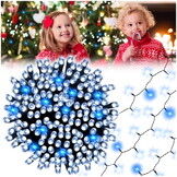 Led-kerstverlichting koud wit - 1000 LED's - 68 m - Blauwe flits