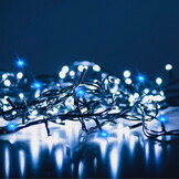 Led-kerstverlichting koud wit - 1000 LED's - 68 m - Blauwe flits