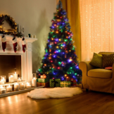 Kerstverlichting led veelkleurig 1000 lampjes - 68 m.