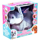 Interactieve knuffelhond - Husky - Aangelijnd